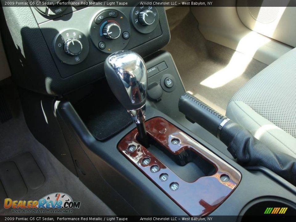 2009 Pontiac G6 GT Sedan Performance Red Metallic / Light Taupe Photo #14