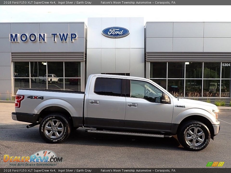 2018 Ford F150 XLT SuperCrew 4x4 Ingot Silver / Earth Gray Photo #1