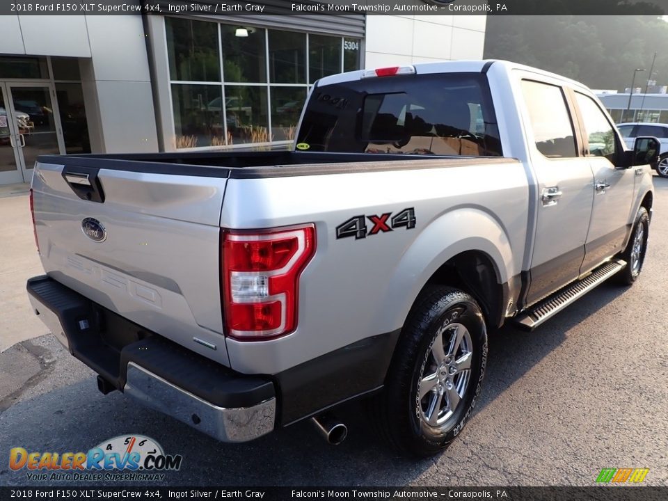 2018 Ford F150 XLT SuperCrew 4x4 Ingot Silver / Earth Gray Photo #2