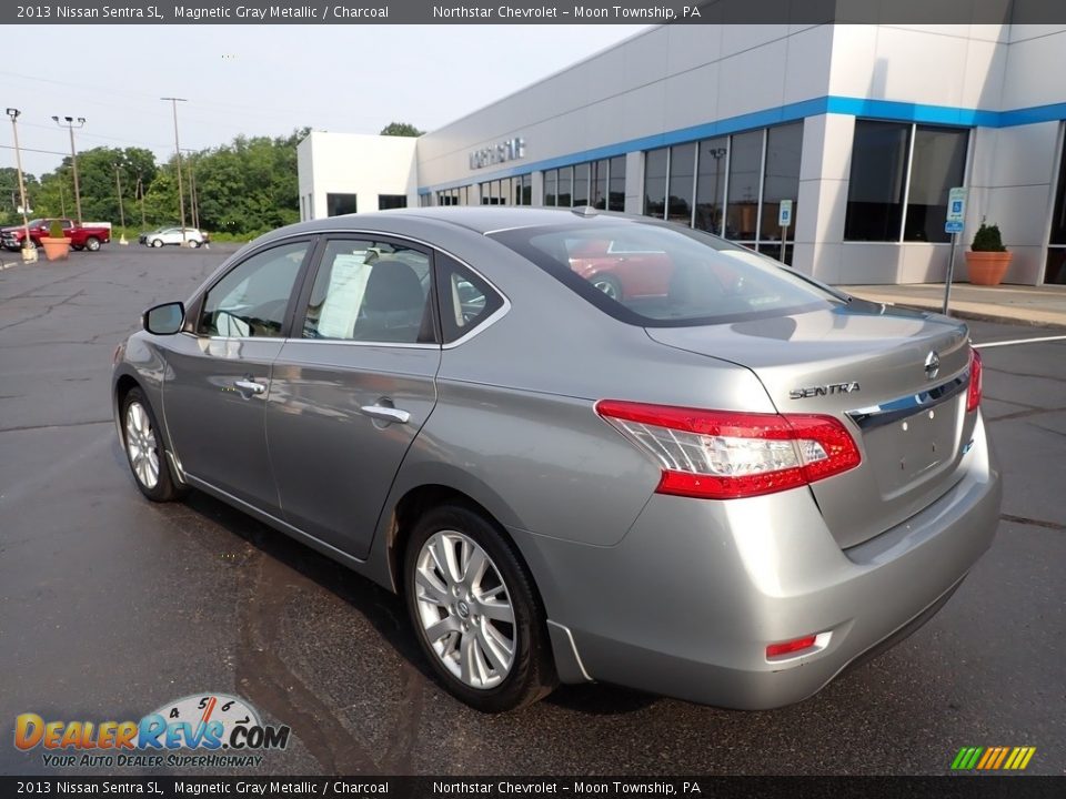 2013 Nissan Sentra SL Magnetic Gray Metallic / Charcoal Photo #4