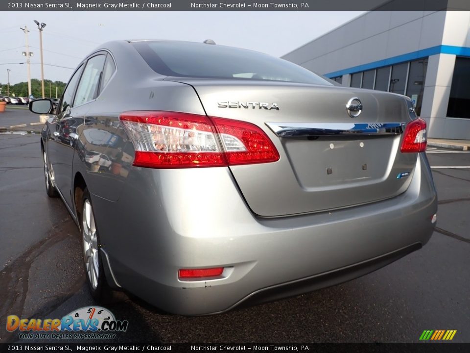 2013 Nissan Sentra SL Magnetic Gray Metallic / Charcoal Photo #5