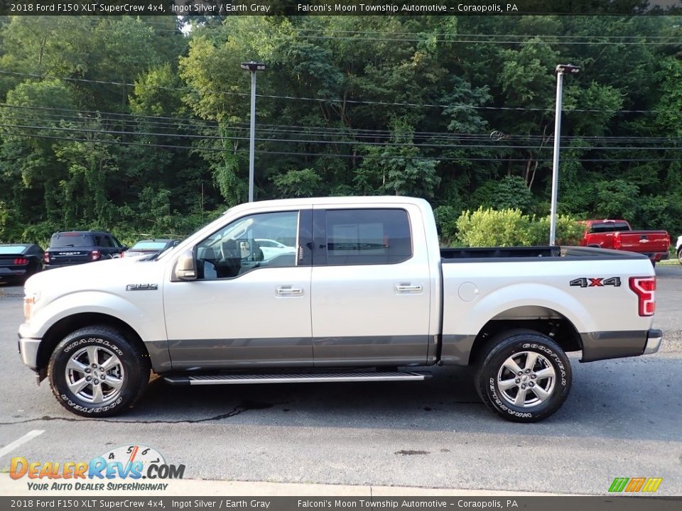 2018 Ford F150 XLT SuperCrew 4x4 Ingot Silver / Earth Gray Photo #5