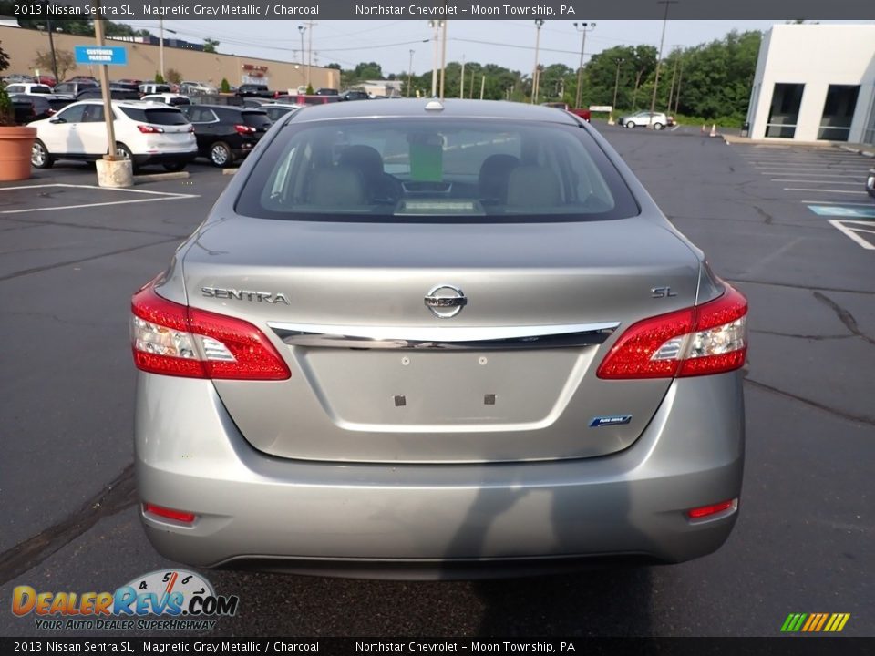 2013 Nissan Sentra SL Magnetic Gray Metallic / Charcoal Photo #6