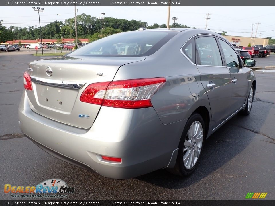 2013 Nissan Sentra SL Magnetic Gray Metallic / Charcoal Photo #7