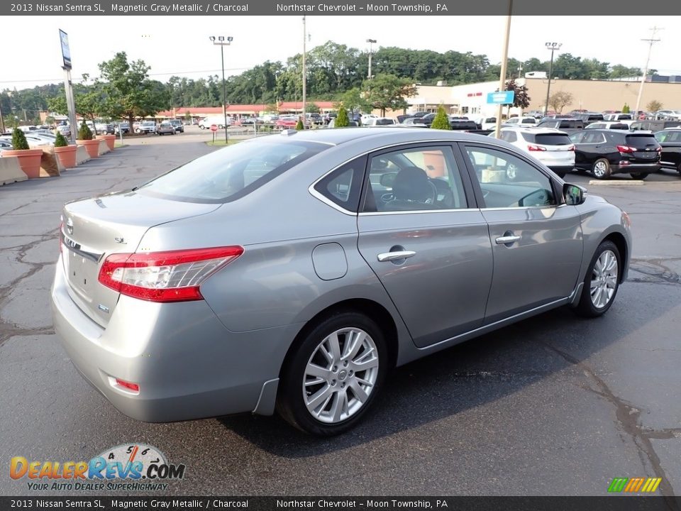 2013 Nissan Sentra SL Magnetic Gray Metallic / Charcoal Photo #8