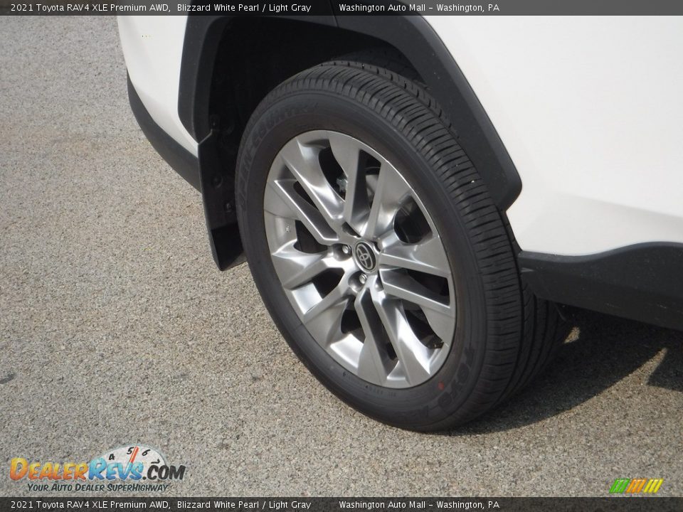 2021 Toyota RAV4 XLE Premium AWD Blizzard White Pearl / Light Gray Photo #11