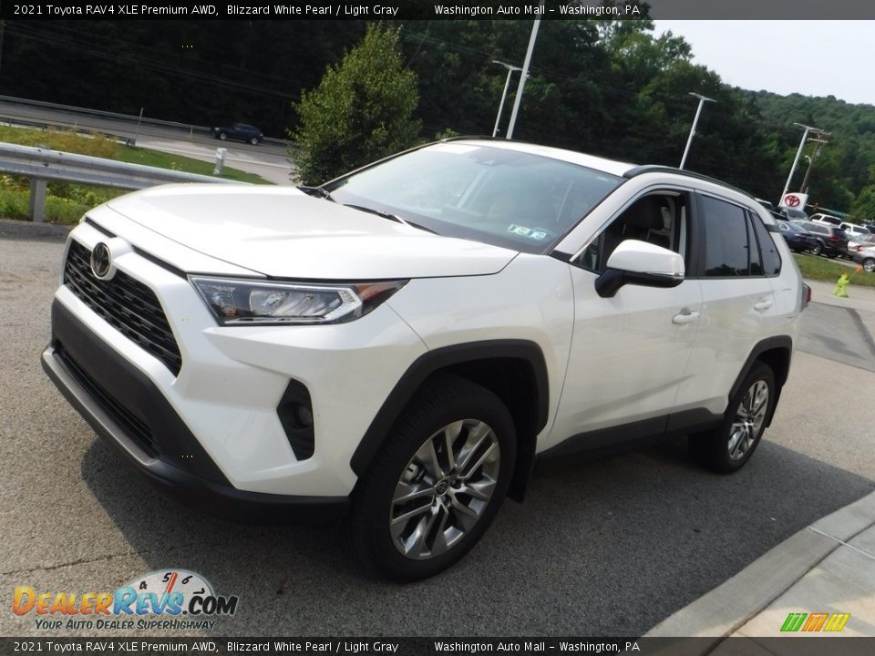 2021 Toyota RAV4 XLE Premium AWD Blizzard White Pearl / Light Gray Photo #13