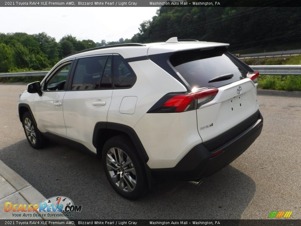 2021 Toyota RAV4 XLE Premium AWD Blizzard White Pearl / Light Gray Photo #14