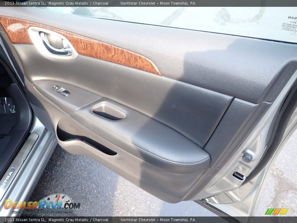 2013 Nissan Sentra SL Magnetic Gray Metallic / Charcoal Photo #16