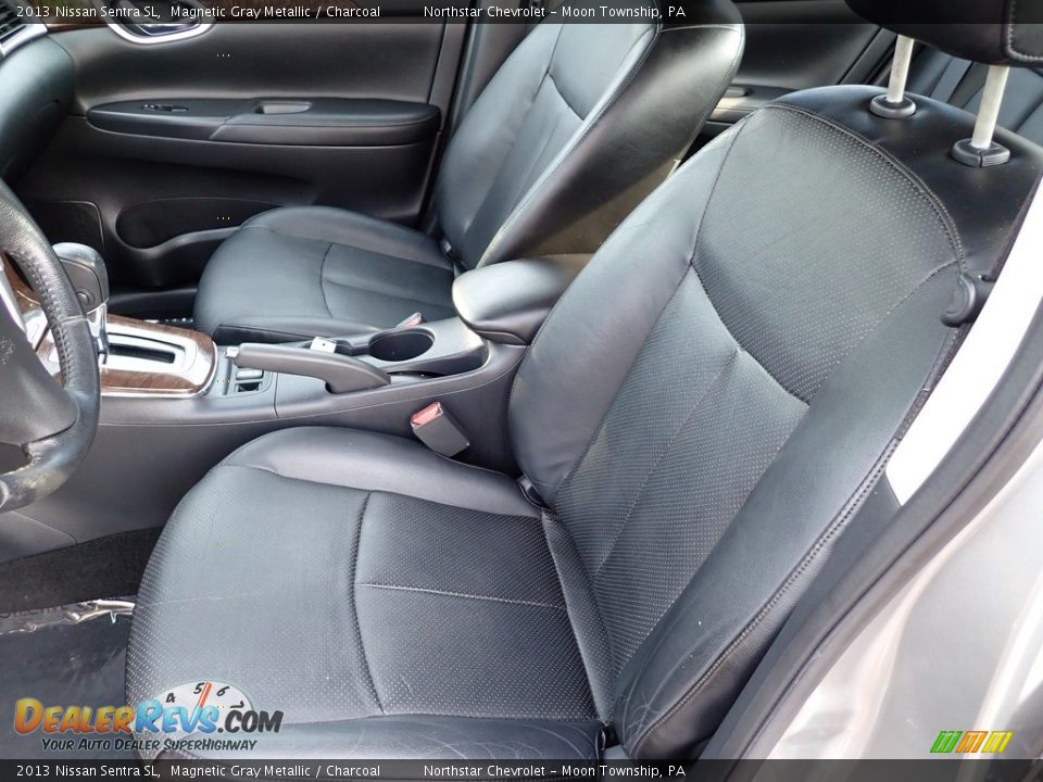2013 Nissan Sentra SL Magnetic Gray Metallic / Charcoal Photo #19