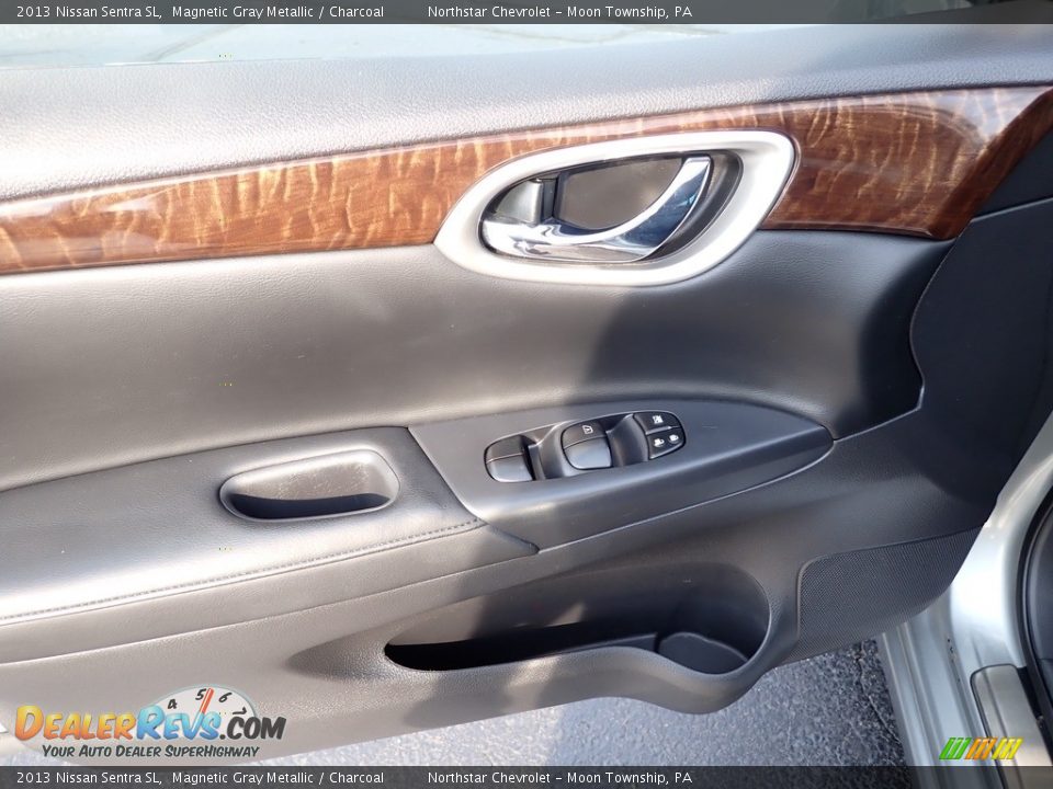 2013 Nissan Sentra SL Magnetic Gray Metallic / Charcoal Photo #24
