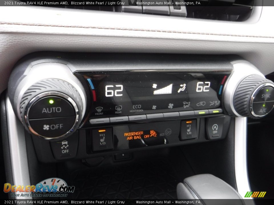2021 Toyota RAV4 XLE Premium AWD Blizzard White Pearl / Light Gray Photo #26