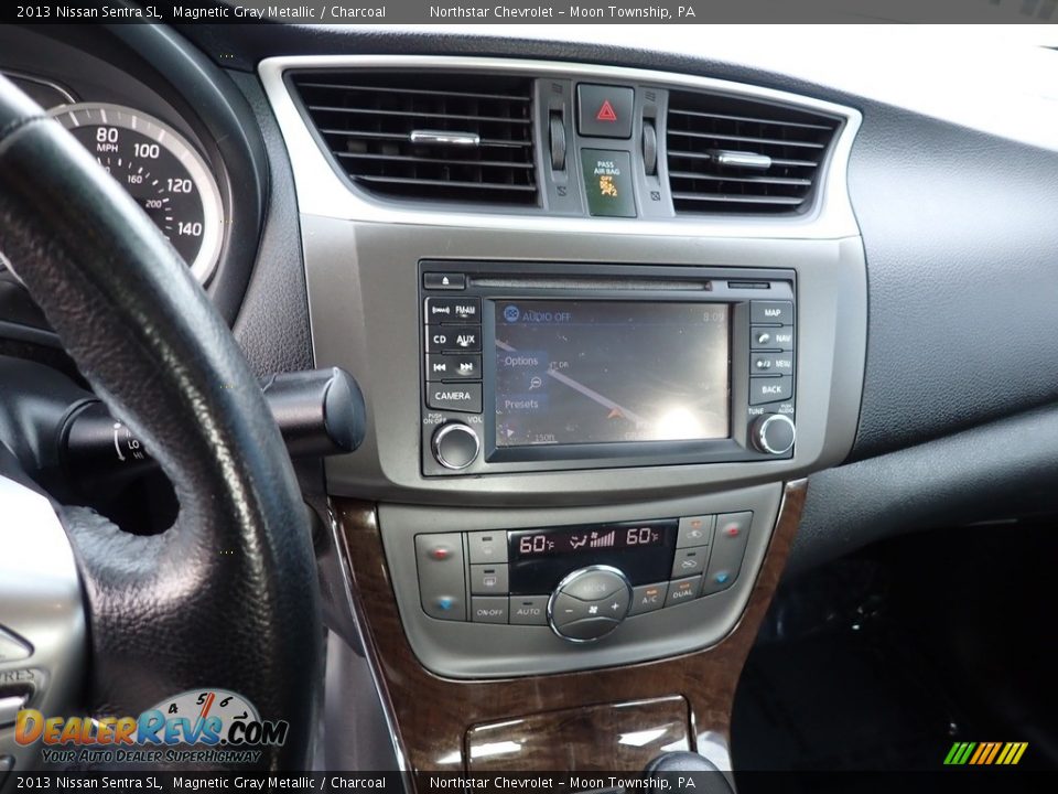 2013 Nissan Sentra SL Magnetic Gray Metallic / Charcoal Photo #27