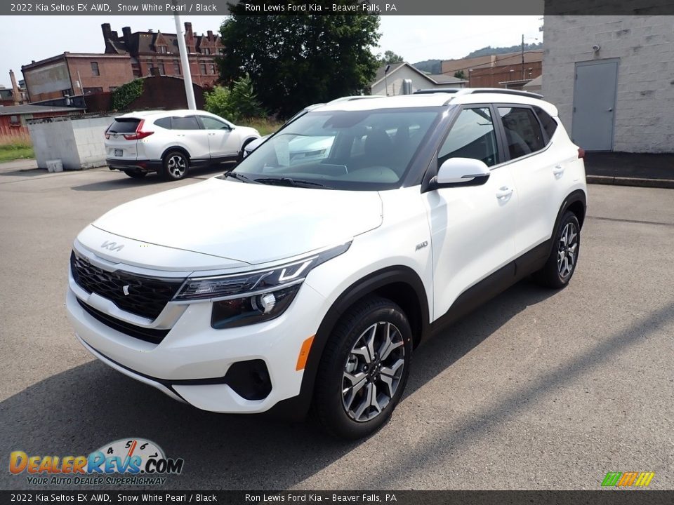 2022 Kia Seltos EX AWD Snow White Pearl / Black Photo #5