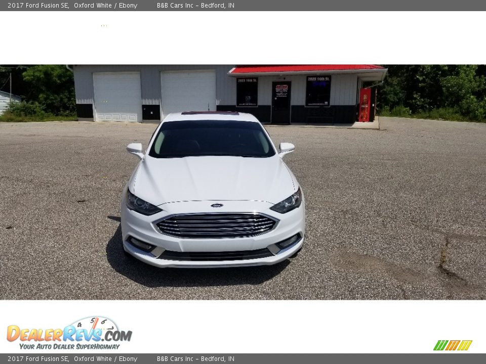 2017 Ford Fusion SE Oxford White / Ebony Photo #30