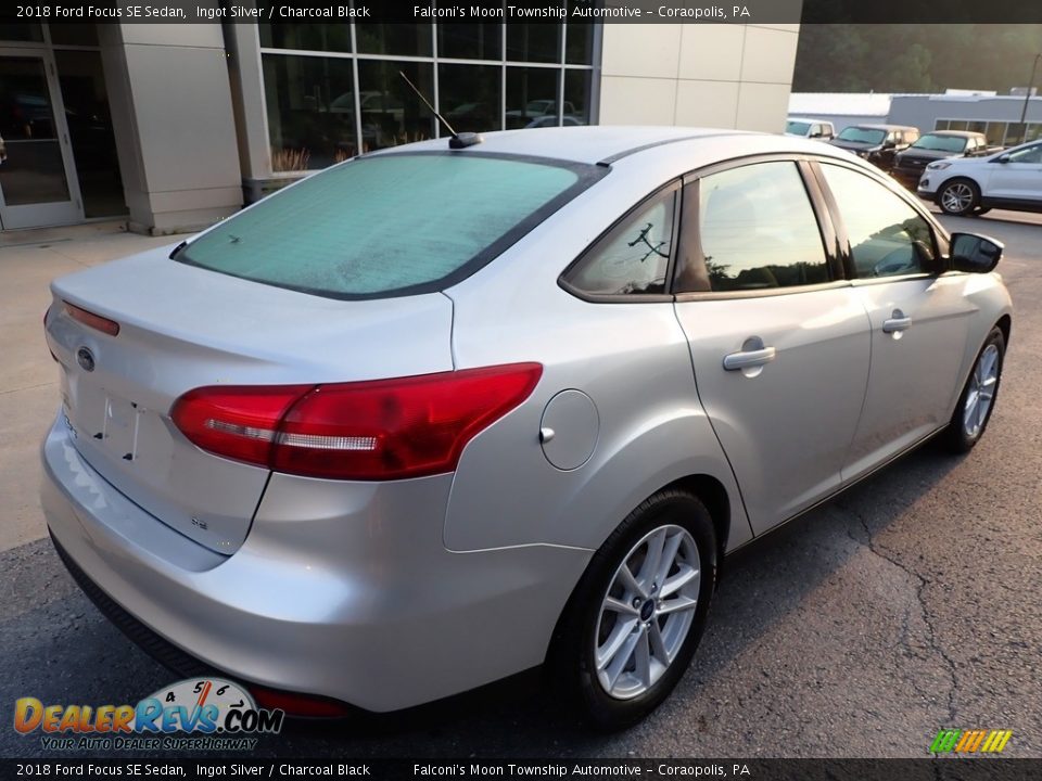 2018 Ford Focus SE Sedan Ingot Silver / Charcoal Black Photo #2