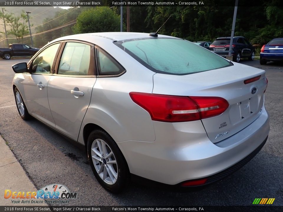 2018 Ford Focus SE Sedan Ingot Silver / Charcoal Black Photo #5