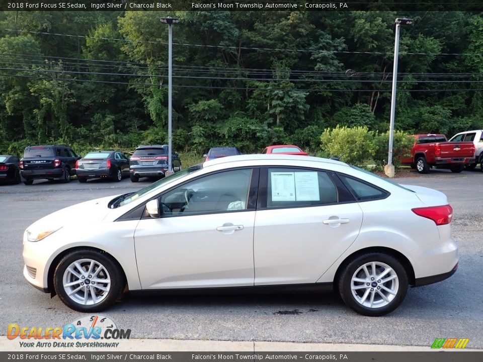 2018 Ford Focus SE Sedan Ingot Silver / Charcoal Black Photo #6