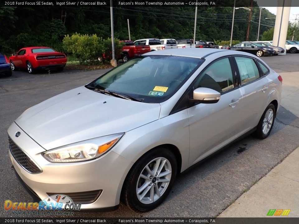 2018 Ford Focus SE Sedan Ingot Silver / Charcoal Black Photo #7