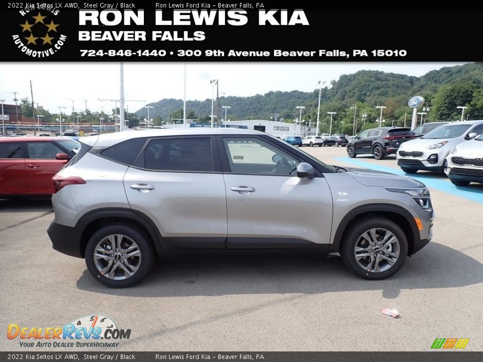 2022 Kia Seltos LX AWD Steel Gray / Black Photo #1