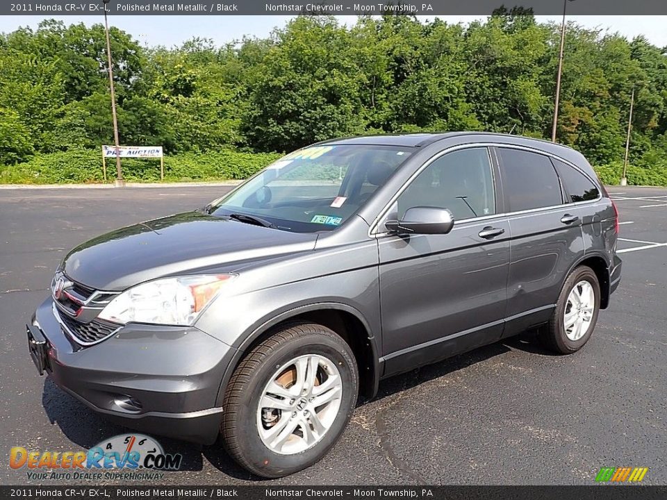 2011 Honda CR-V EX-L Polished Metal Metallic / Black Photo #1