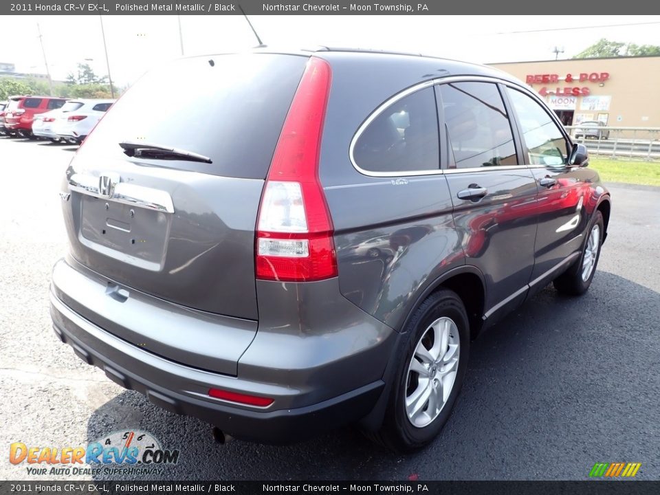 2011 Honda CR-V EX-L Polished Metal Metallic / Black Photo #4