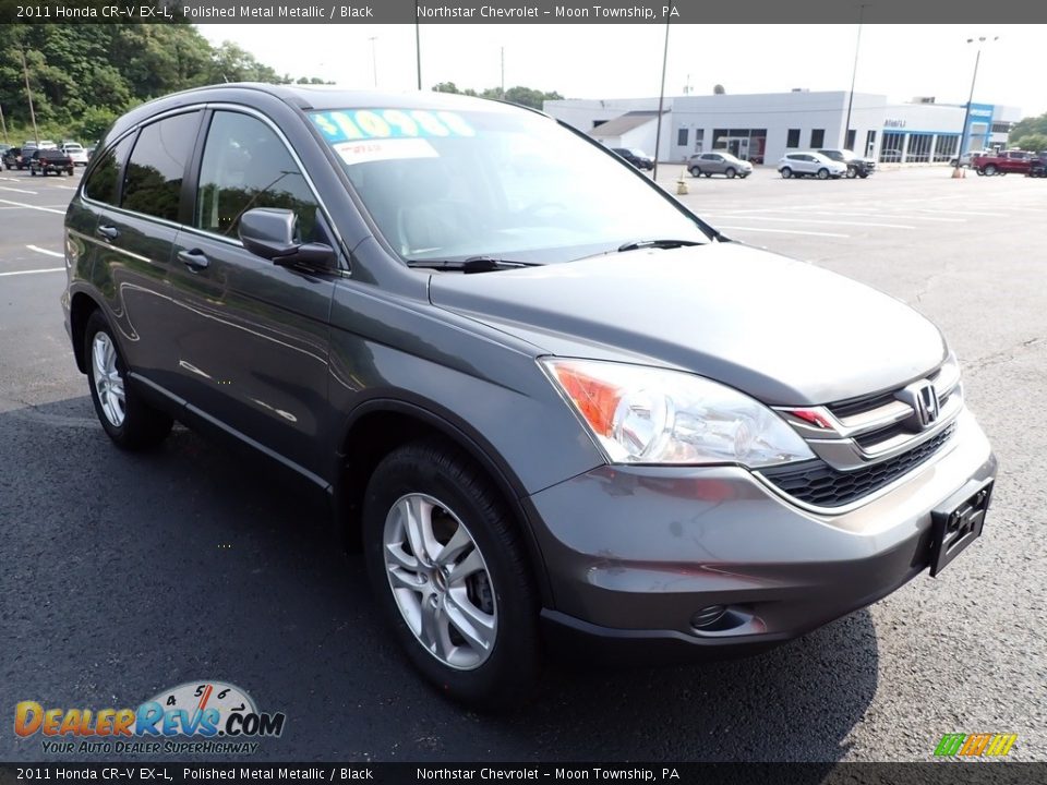 2011 Honda CR-V EX-L Polished Metal Metallic / Black Photo #5