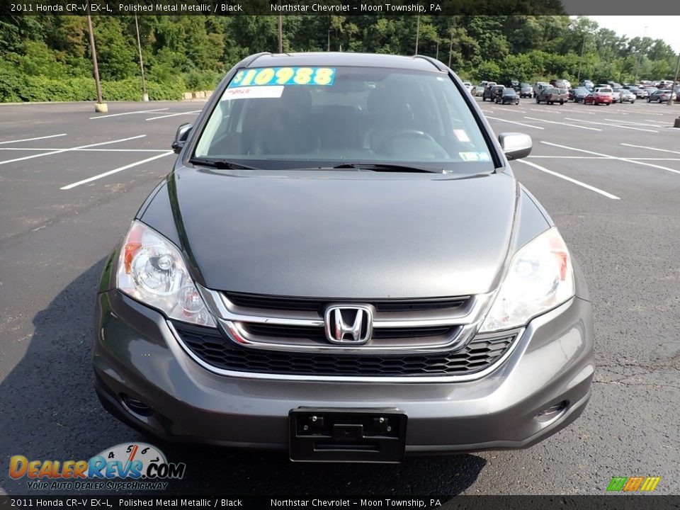 2011 Honda CR-V EX-L Polished Metal Metallic / Black Photo #6