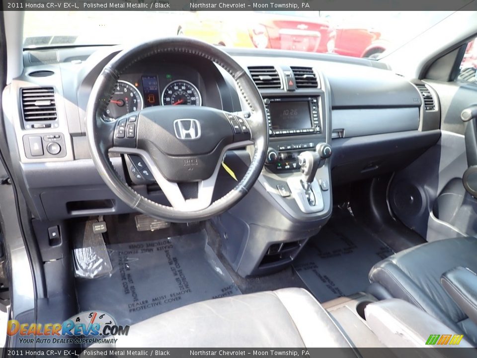 2011 Honda CR-V EX-L Polished Metal Metallic / Black Photo #10