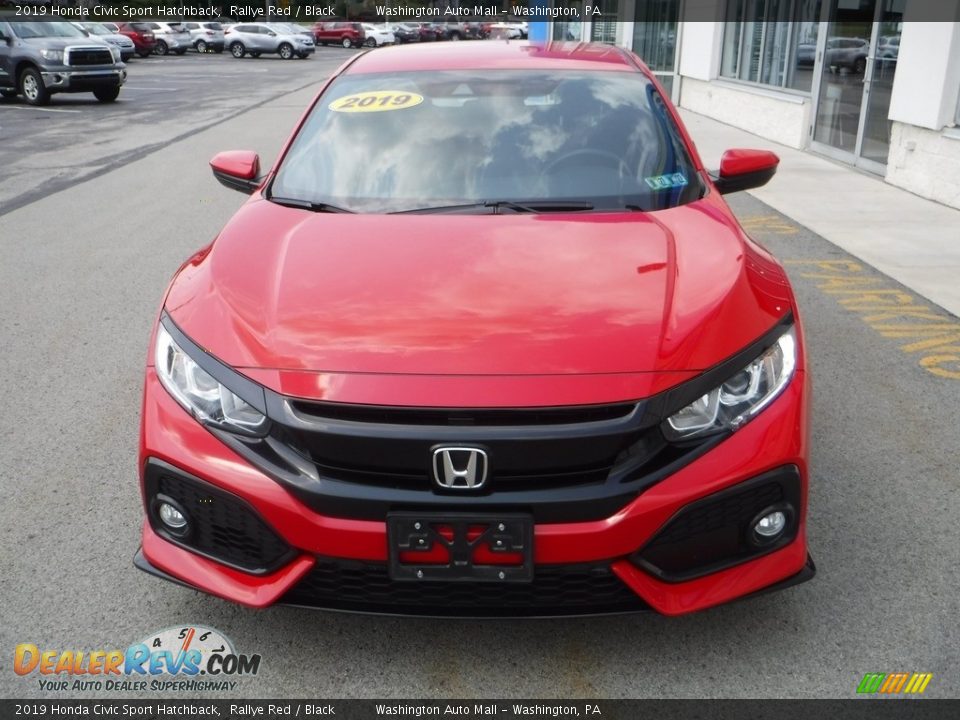 2019 Honda Civic Sport Hatchback Rallye Red / Black Photo #4