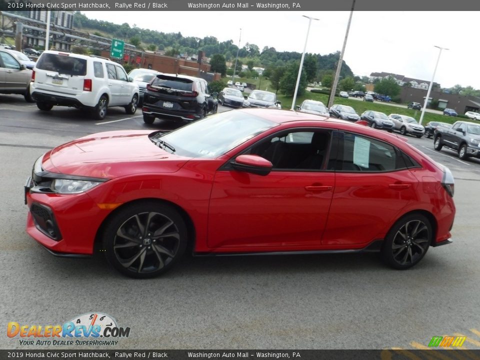 2019 Honda Civic Sport Hatchback Rallye Red / Black Photo #6