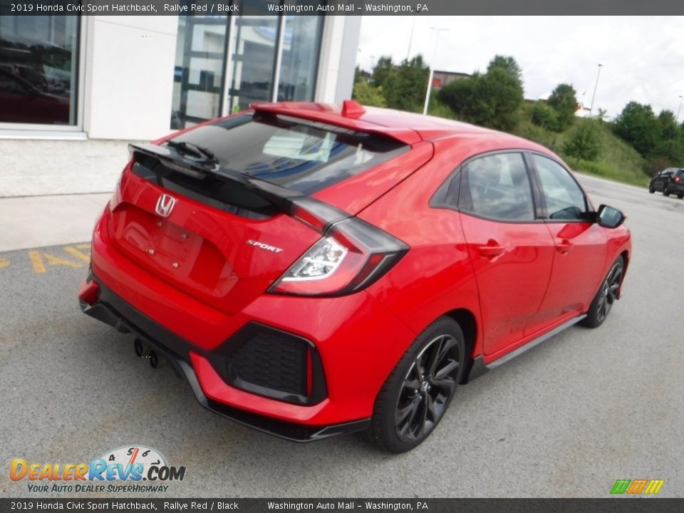 2019 Honda Civic Sport Hatchback Rallye Red / Black Photo #9