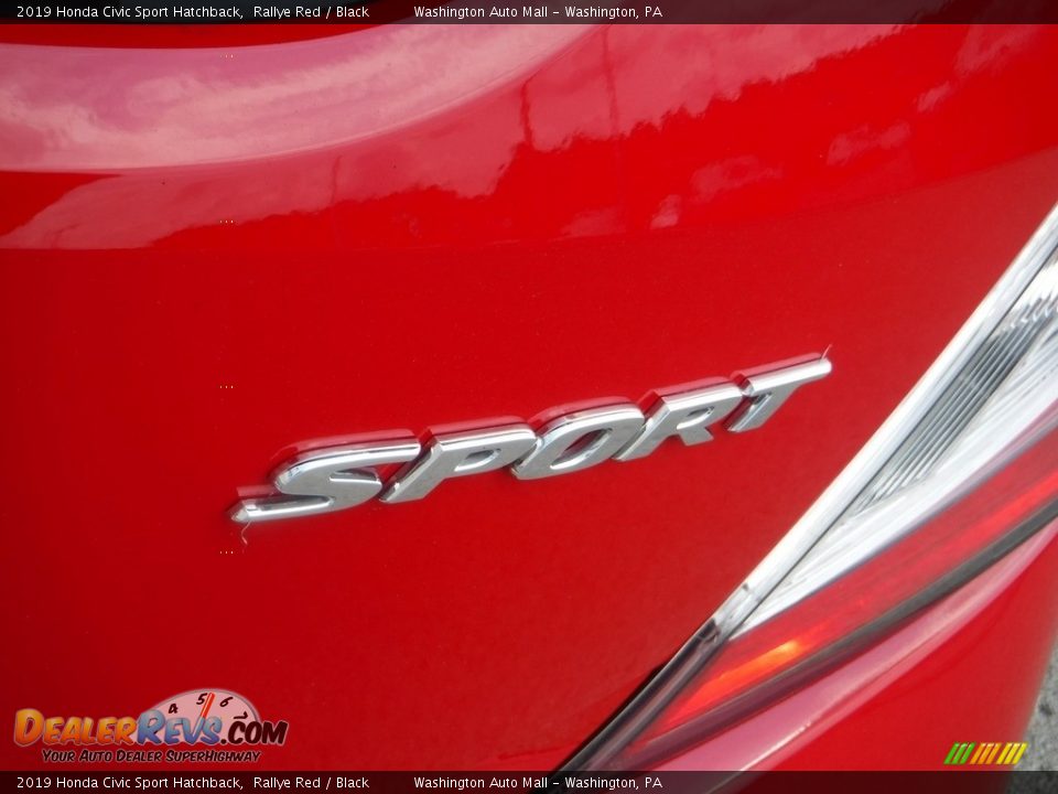 2019 Honda Civic Sport Hatchback Rallye Red / Black Photo #10