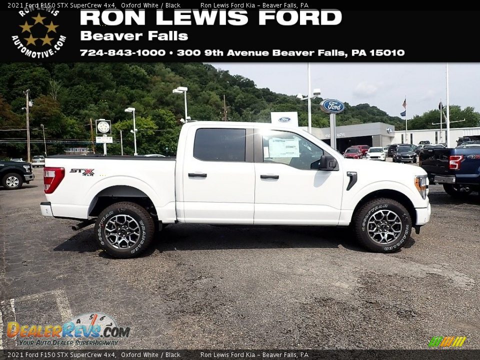 2021 Ford F150 STX SuperCrew 4x4 Oxford White / Black Photo #1