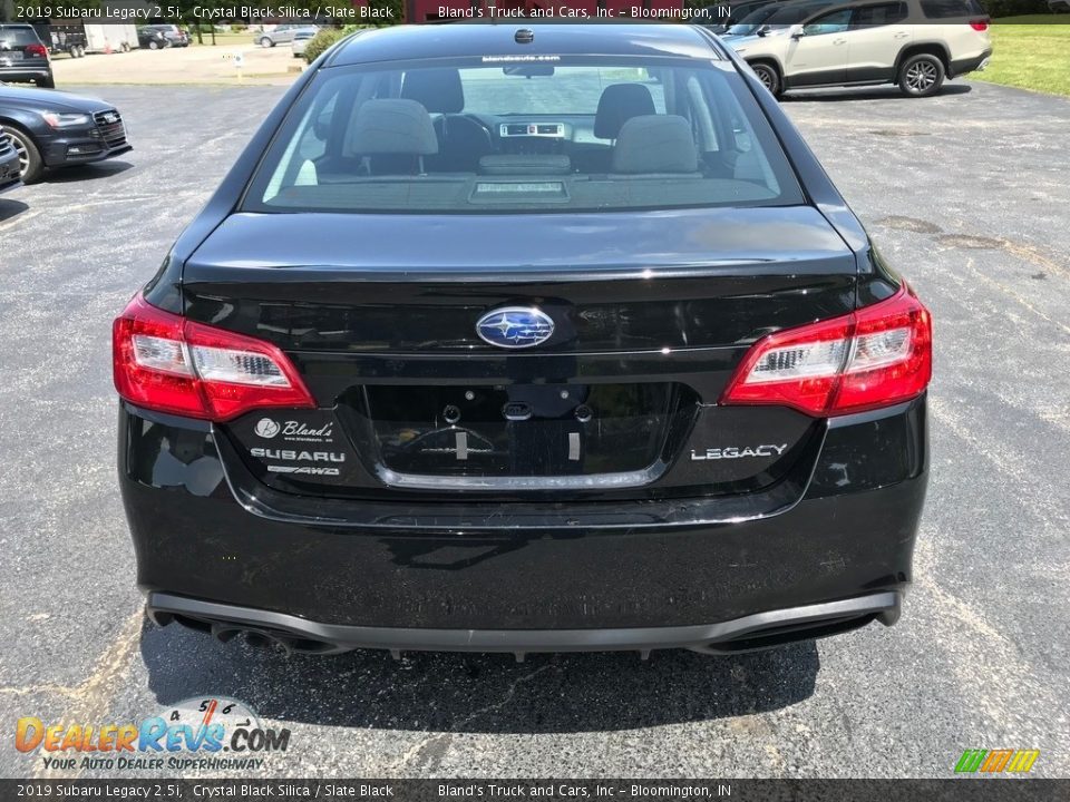 2019 Subaru Legacy 2.5i Crystal Black Silica / Slate Black Photo #8
