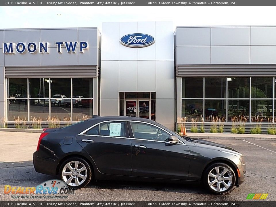 2016 Cadillac ATS 2.0T Luxury AWD Sedan Phantom Gray Metallic / Jet Black Photo #1