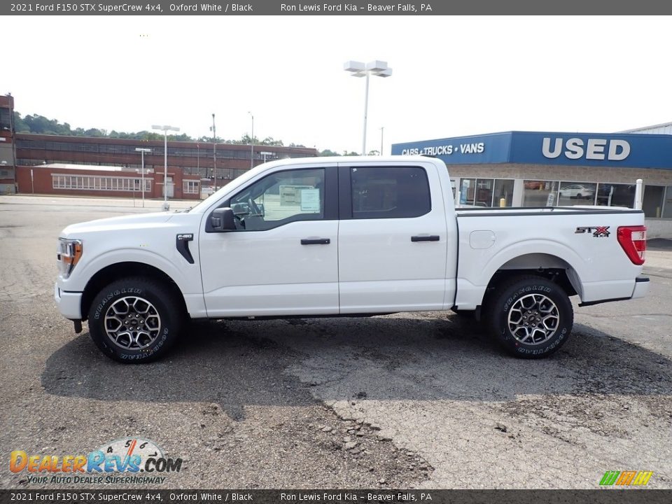 2021 Ford F150 STX SuperCrew 4x4 Oxford White / Black Photo #6