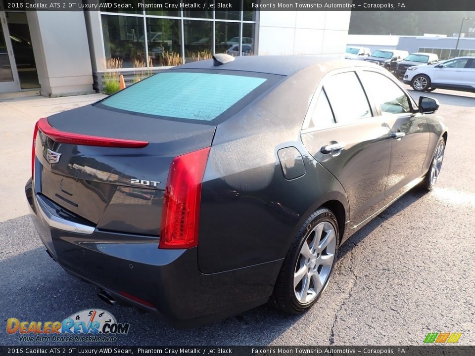 2016 Cadillac ATS 2.0T Luxury AWD Sedan Phantom Gray Metallic / Jet Black Photo #2