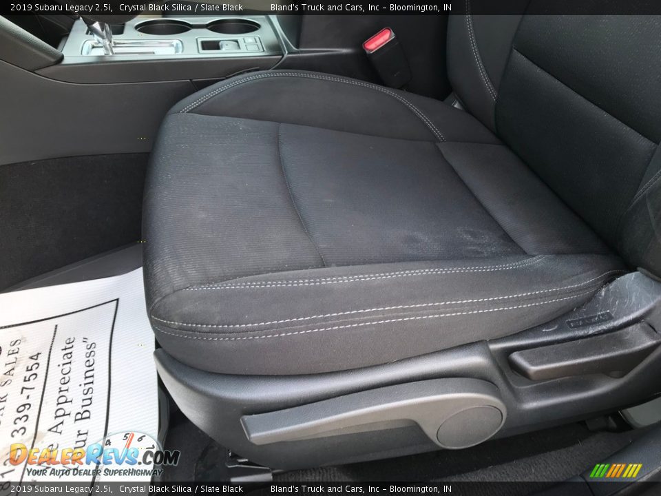 2019 Subaru Legacy 2.5i Crystal Black Silica / Slate Black Photo #14