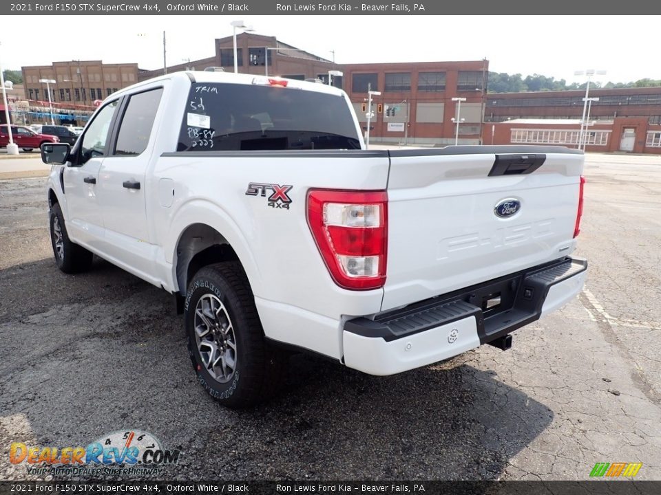 2021 Ford F150 STX SuperCrew 4x4 Oxford White / Black Photo #7