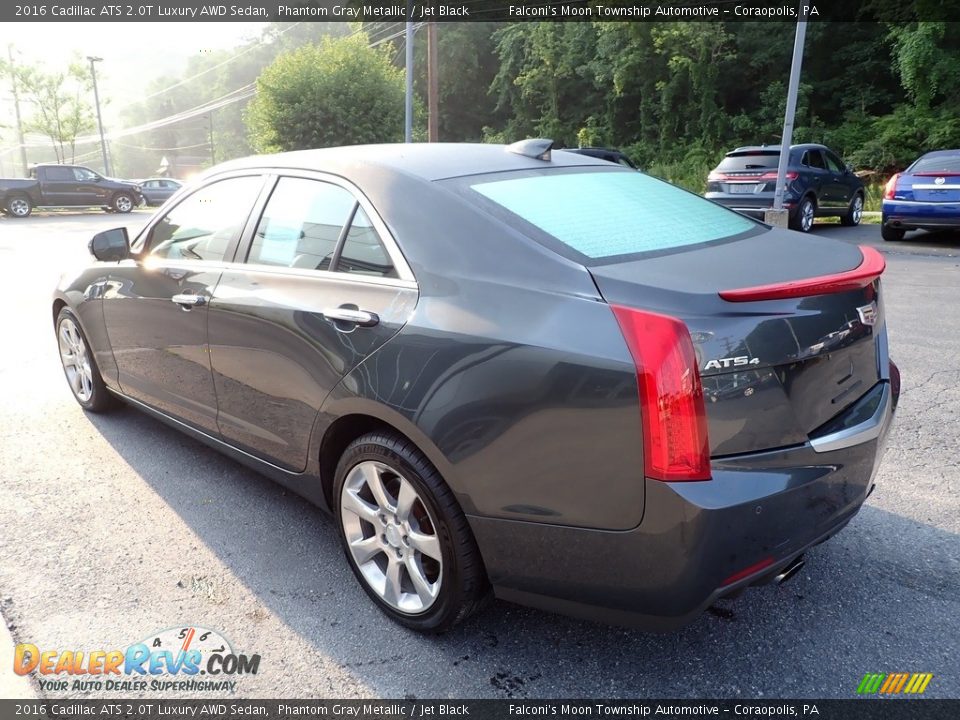 2016 Cadillac ATS 2.0T Luxury AWD Sedan Phantom Gray Metallic / Jet Black Photo #5