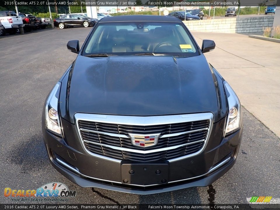 2016 Cadillac ATS 2.0T Luxury AWD Sedan Phantom Gray Metallic / Jet Black Photo #8