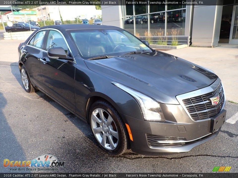 2016 Cadillac ATS 2.0T Luxury AWD Sedan Phantom Gray Metallic / Jet Black Photo #9