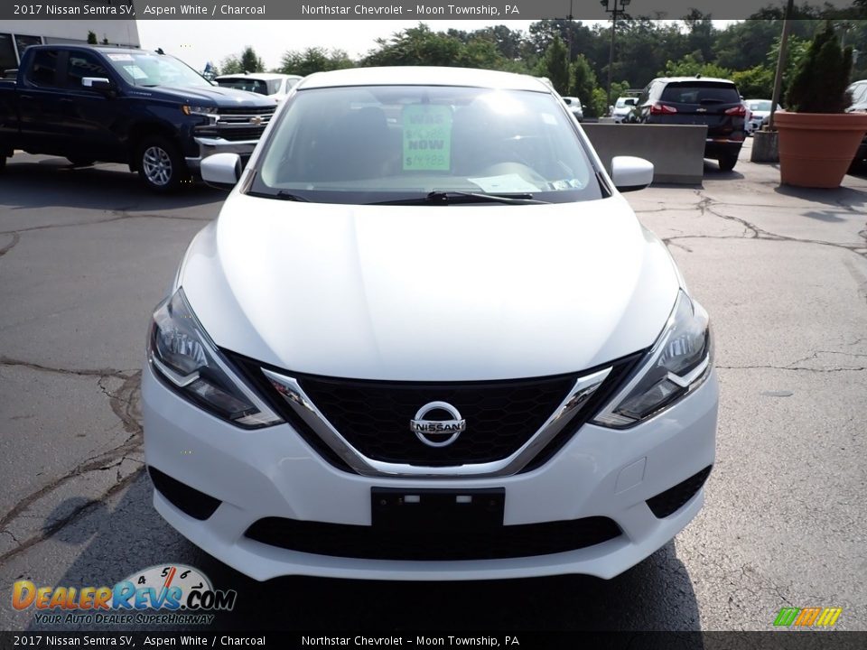 2017 Nissan Sentra SV Aspen White / Charcoal Photo #13