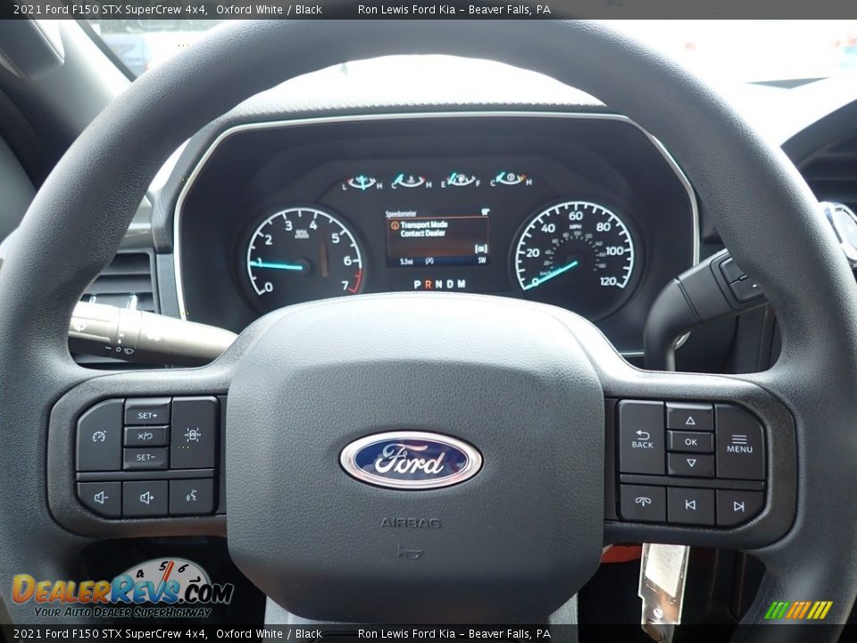 2021 Ford F150 STX SuperCrew 4x4 Oxford White / Black Photo #18
