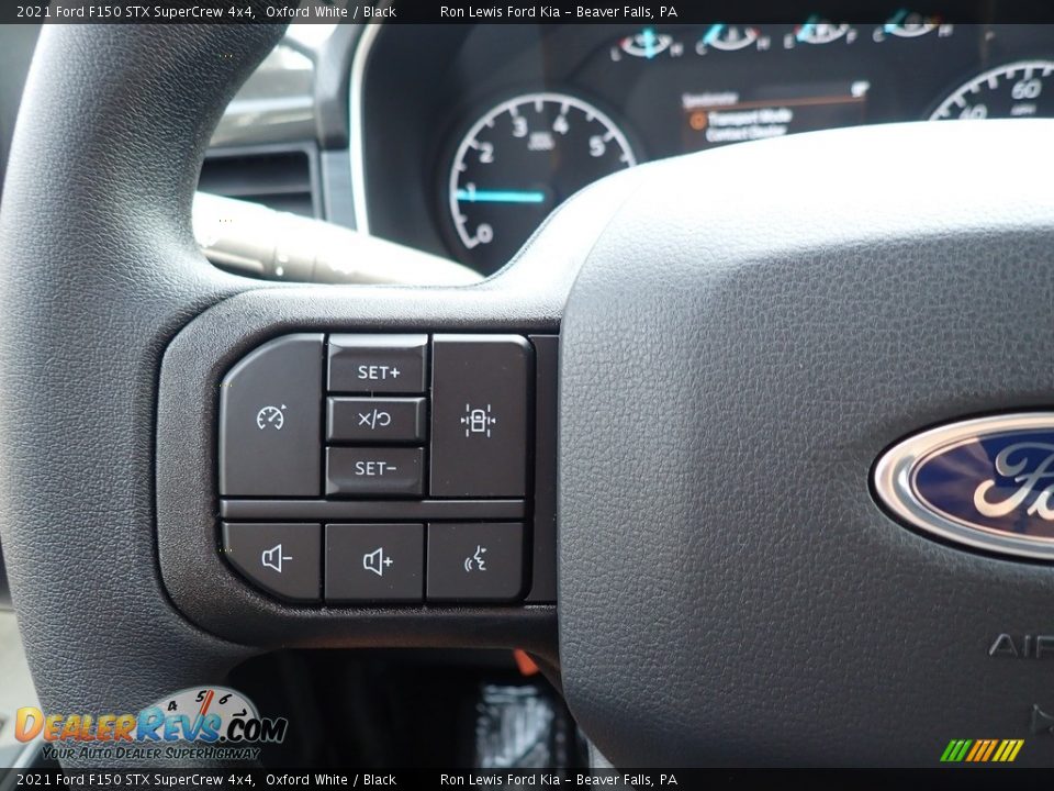 2021 Ford F150 STX SuperCrew 4x4 Oxford White / Black Photo #20