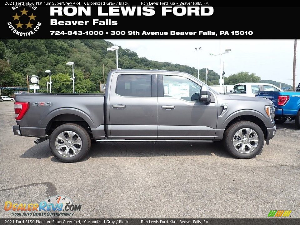 2021 Ford F150 Platinum SuperCrew 4x4 Carbonized Gray / Black Photo #1