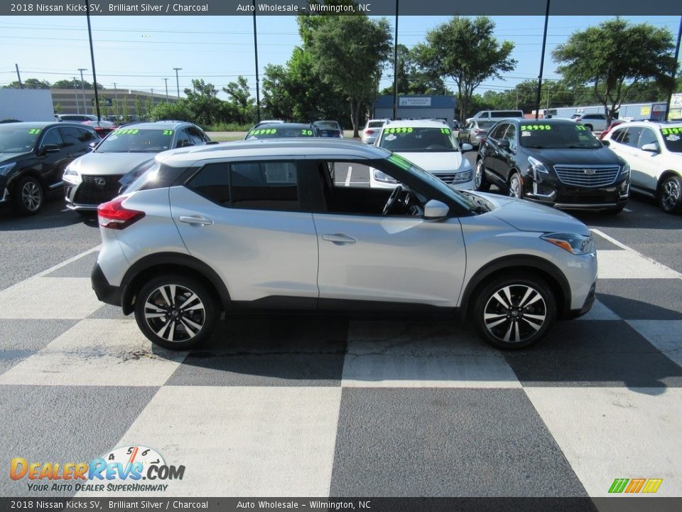 2018 Nissan Kicks SV Brilliant Silver / Charcoal Photo #3