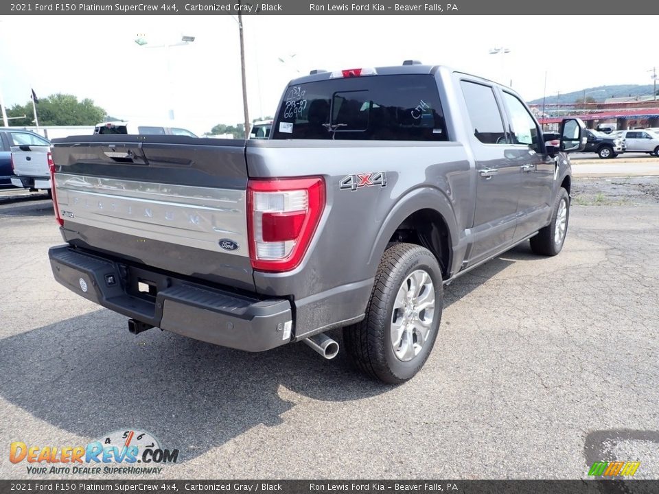 2021 Ford F150 Platinum SuperCrew 4x4 Carbonized Gray / Black Photo #2
