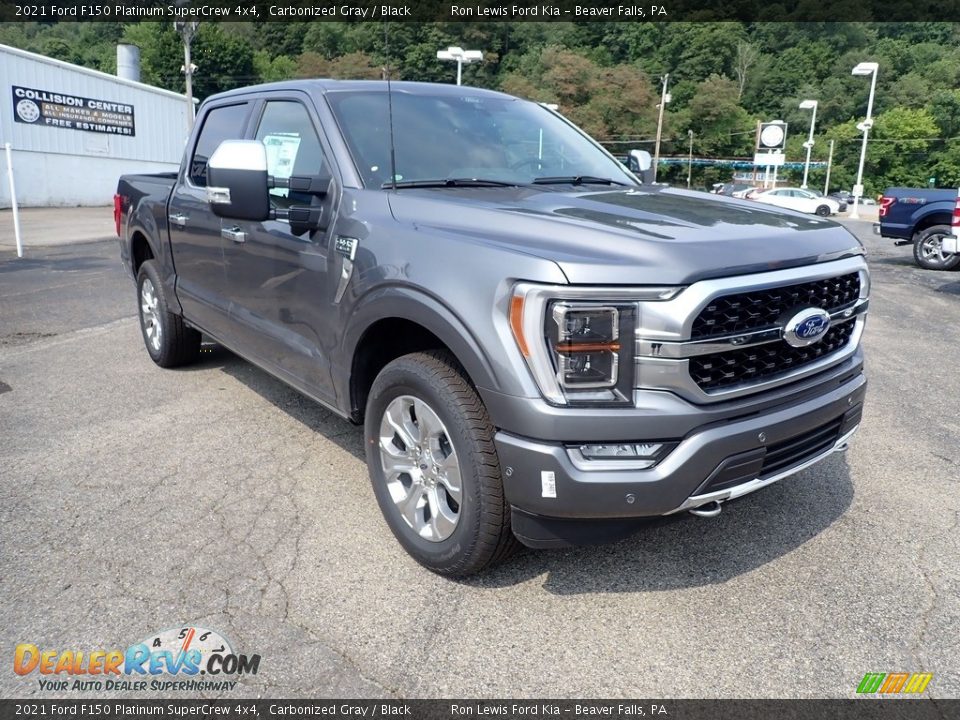 2021 Ford F150 Platinum SuperCrew 4x4 Carbonized Gray / Black Photo #3